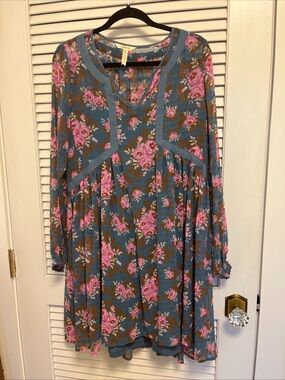 Matilda Jane Believe to the Nines 2 piece overlay dress, boho, floral